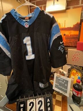 Nike NFL Carolina Panther Newton Jersey Mens